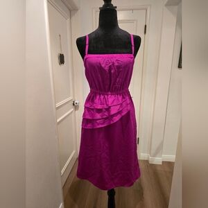 Mark. Vibrant Purple Midi Dress